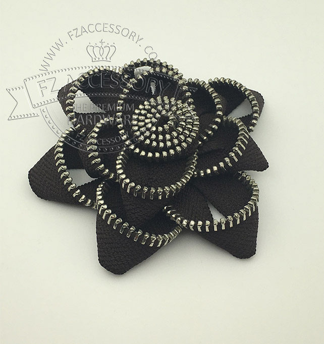 Zipper Art Metal Zipper Flower